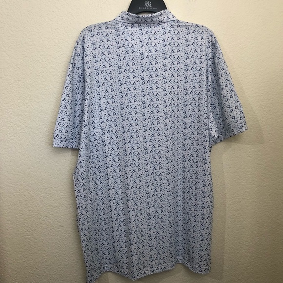 Mizzen+Main Mens XXL Versa Polo Shirt Trim Fit Short Sleeve Golf Graphic NWT - Picture 9 of 12